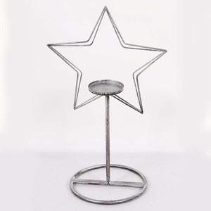 Antique Metal Star Shape Tealight Candle Holder