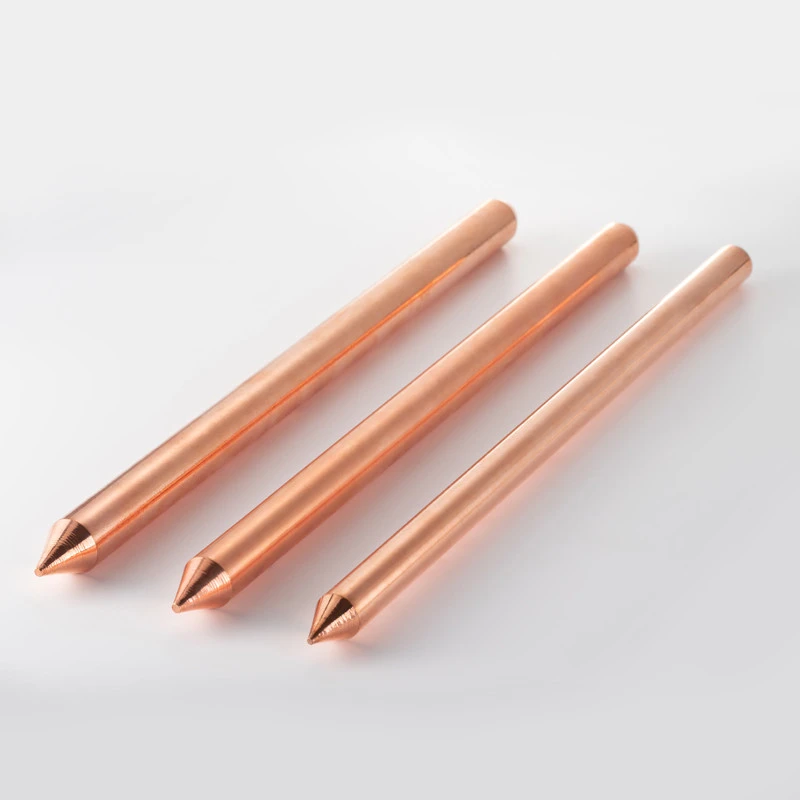 AUS standard earth rod/unthreaded copper bonded ground rod
