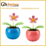 Auto Car Solar Powered Dancing Flower Toy Flip flap Solar Flower