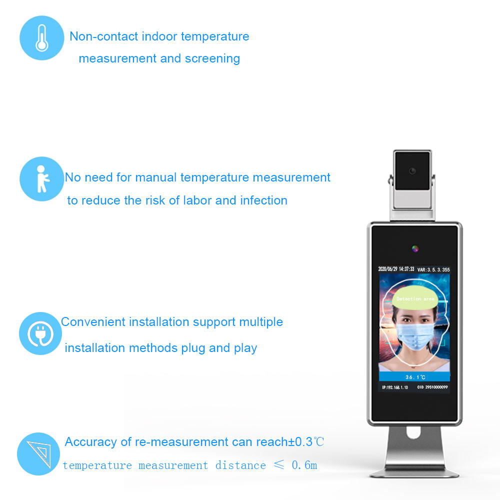 Buy Automatic Thermometer Temperature Scanner Touch Free Wall Mounted ...