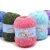 Import Baby Silk Milk Cotton Yarn Multi Colors Crochet Blended Yarn Hand Knitting Fancy Yarn from China