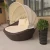 Import Bali leisure outdoor furniture garden center poly rattan wicker sun lounger patio yard round day beds with canopy from China