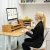 Import Bamboo Wood Monitor Stand Computer Riser with Storage Organizer Office Desk Laptop Cellphone TV Printer Desktop Container from China
