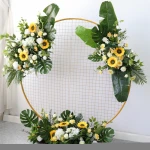 Banana Leaf Forest wedding simulation flower ball row flower wall hanging arch decoration landing flower tropical amorous
