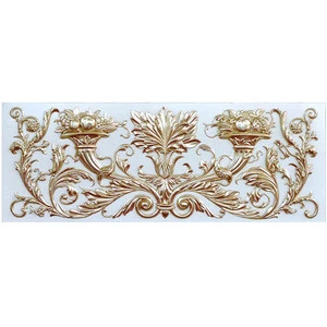 Banruo classic style PU material building decorative 3D wall panel board molding for interior decoration