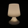 battery rechargeable wireless led color changing restaurant table lamp with touch sensor