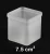 Import best price recycled unique white cube candle holders from China