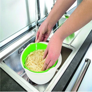 Best Price Rotatable Strainer With Bowl (24,3 X 22,2 X 10,2 Cm) 1,8 Liters Capacity