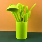 best seller amazon 10 PCS silicone kitchenware non-stick kitchen accessories silicone cooking utensil set