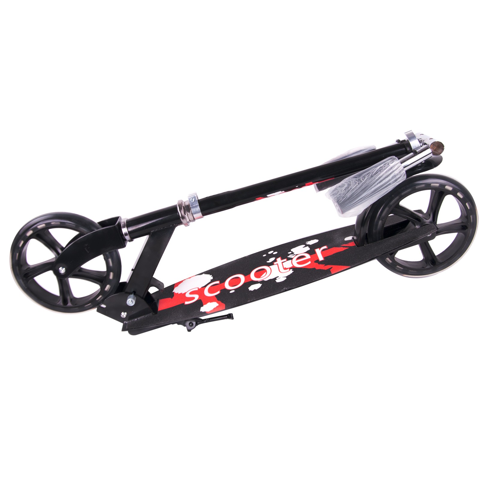 big 200mm 2 wheel adult foot pedal kick scooter Urban City Style Scooters Iron Folding Adult Kick  scooter