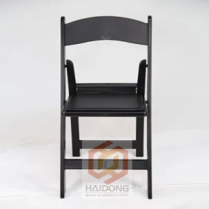 Black Color Plastic PP Resin Folding Wimbledon Wedding Banquet Chairs