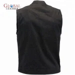 BLACK DENIM VEST FOR MEN CUSTOMIZE WAIST COATS