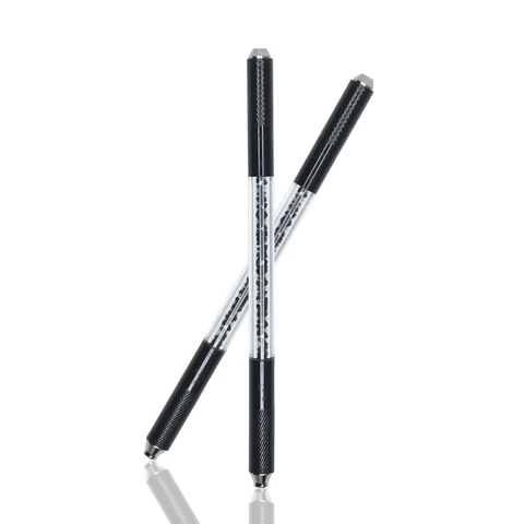 Black Double Side Tebori Manual Pen Micro Blade Eyebrow Pen Microblading Pen Classic Shading Tools for Tattoo Semi PMU Supplies