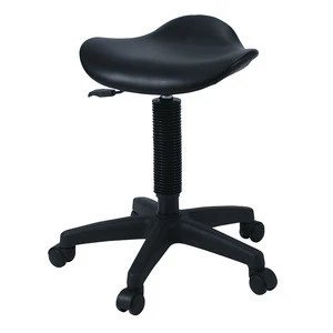 Black Saddle  Hydraulic  Salon Barber Stool Chairs