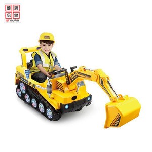B/O high quality kids electric ride on car engineer toys with sound and music for kids play