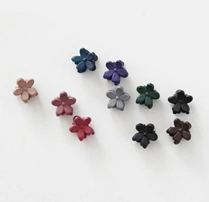Boutique Girls Mini Claw Clips hair pin flower for girl mix colored hair clip