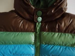 Boy winter PUFFER jacket winter coat with color stripe for winter zipper opening so warmth