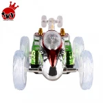 Boys Gift Toy 360 Tumbling Electric Controlled  Stunt Car RC Flashing Light Dasher Vehicle Kids Remote Control Car Toys