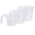 Import BPA Free Capacity 4/2/1 Cup Plastic Clear Heat- Resistant Measuring Cup Set of 3 from China