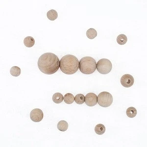 BPA Free Non-toxic Chewable Custom Loose Beads, Teething Wooden Beads