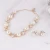 Import Bride big pearl diamond necklace bridal jewelry set choker wedding yarn with accessories indian bridal jewelry from China