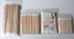 brow make up cotton swab/wooden stick tattoo cotton tips/ 100% pure cotton swabs/buds