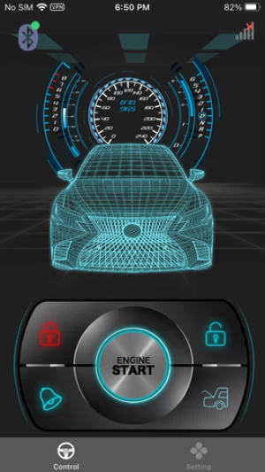 BT Phone App Control START STOP Engine Remote Control Ignition PKE Keyless Car Alarms System