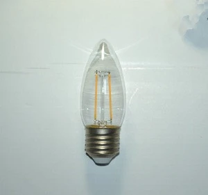 C35 E27 4W 6W filament led candle bulbs dimmable lamp