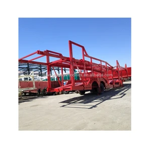 car carrier trailer transporter trailer double floor car carriers 3 axles to load 4 to 10 cars or SUV or van
