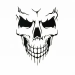 Car Front Engine Hood Roof Skull Vinyl Decal Sticker For SUV Trunk Boat - 22
