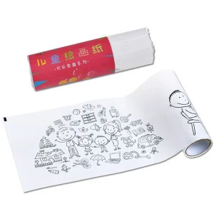 Cartoon Drawing Coloring Paper Roll For Children