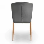 Cheap Luxury Dining Furniture Chair Grey Modern Fabric Kitchen leisure Dining Chair