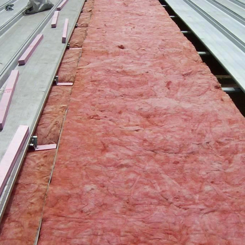 cheap price pink glass wool blanket same as owens corning pink glass wool clad with WR8 facing
