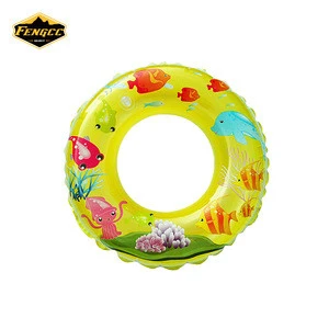 Cheap promotional customized inflated PVC swimming ring