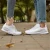 Import Cheap Wholesale Couples Flying Weave Mesh Sports Shoes Trend Men Casual Student Running White Shoes from China
