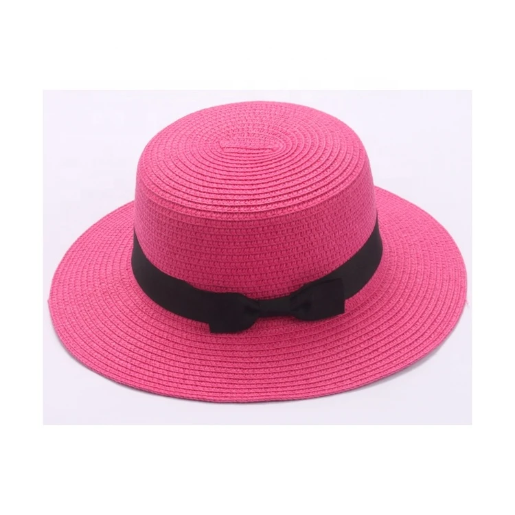 Cheap wholesale custom outdoor sun shade fashion men fedora sun straw boater hat