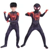 Children Halloween Christmas party Costume Kids New SpiderMan SpiderVerse Miles Morales Cosplay Costume