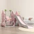 Import Children hot selling baby Combination plastic slide and swing set indoor playground for kids 3 in 1 from China
