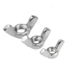 China fastener supplier M4 M6 M8 M10 Stainless Steel SS304 Butterfly Nut DIN315 wing nut