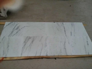 China guangxi white marble tile
