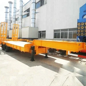 China High Quality Heavy Duty 40 tons-120 tons Lowbed Cargo/Utility/Truck/Semi Trailer/tri-axle low bed semi trailer