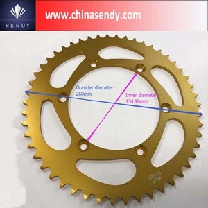 China manufactory Stock & Custom Motorcycle Sprocket in Transmissions & Chains