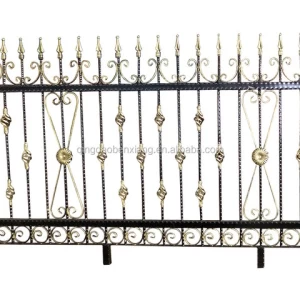 China manufacture high quality wrought iron panel wrought iron fencing