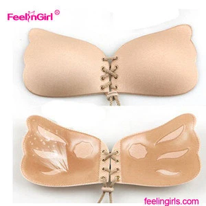 China Manufacture New Style Silicone Breast Form Add 2 Cup Sizes Push Up Bra