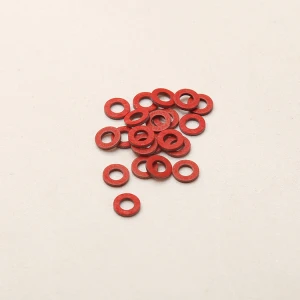 china manufacturer  best quality competitive price custom made logo red steel paper gasket thin circular gasket