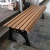 Import China Outdoor Wooden wpc Street Bench composite wood-plastic Outdoor Garden Public Long Bench with Open Seat from China