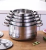 China wholesale Color Cooking Pot Stainless Steel Pot Cooking Pot Cookware Set 10PCS cookware stainless steel