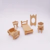 Christmas gifts Mini Wooden Dollhouse Furniture Set  Kitchen toy doll house furniture and accessories pretend toy for girls