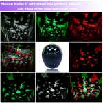 Christmas Projector Lights with Snowflake Elk Outdoor Halloween 2-in-1 Moving Pattern Xmas Snow Party Garden Holiday Decor Light