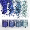Chunky iridescent glitter wholesale Colorful Mixed Paillette for Face Body Hair Nail Art&amp; Leather
